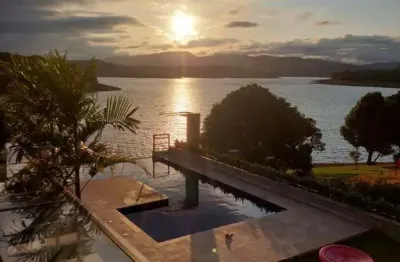 Magnífica casa de alto padrão no condomínio palmas do paiol em joanópolis-sp: 5 quartos, 4 suítes, 1 sala, 7 banheiros, 448,84 m².