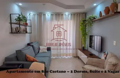 Apartamento para venda em são caetano do sul, olímpico, 2 dormitórios, 1 suíte, 1 banheiro, 2 vagas