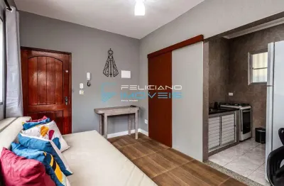 Kitnet com 1 quarto, canto do forte, praia grande - r$ 260 mil, cod: 6239