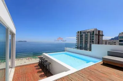 Cobertura triplex para venda em rio de janeiro, ipanema, 3 dormitórios, 3 suítes, 2 banheiros, 2 vagas