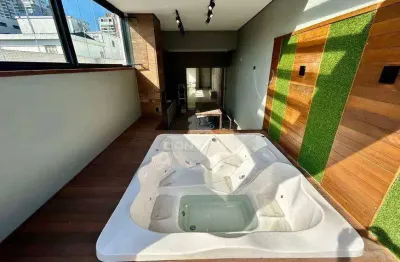 Cobertura exclusiva à venda a 100m do mar no bairro pompeia - santos, sp