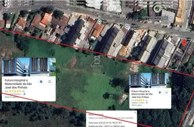 Terreno à venda na rua brigadeiro arthur carlos peralta, 173, bom jesus, são josé dos pinhais por r$ 1.000.000