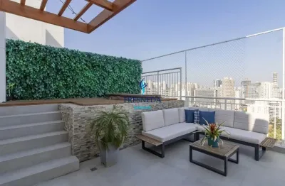 Brooklin cobertura mobiliada à venda 154 m² - 2 suítes - 3 vagas + depósito