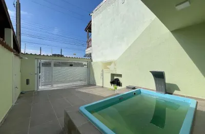 Sobrado com 2 quartos, jussara, mongaguá - r$ 349 mil, cod: 1169