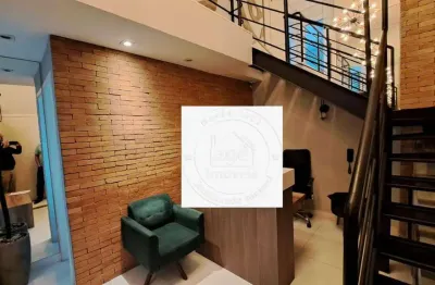 Moema sala com mezanino à venda, 46 m² por r$ 850.000 - moema - são paulo/sp