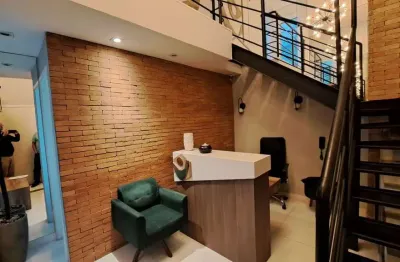 Moema sala com mezanino à venda, 46 m² por r$ 850.000 - moema - são paulo/sp