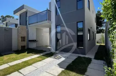 Casa duplex smart living com 3 dormitórios à venda, 110 m² por r$ 485.000 - loteamento parque prainha - aquiraz/ce