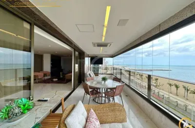 Ap frente mar com vista panorâmica, piso 100% em mármore, suíte master com 02 closets, porteira fechada e nada para fazer, só entrar e morar.