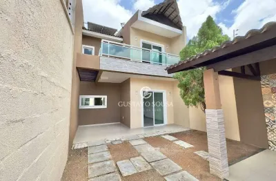 Casa duplex no eusébio com 3 dormitórios à venda, 150 m² por r$ 680.000 - centro - eusébio/ce