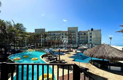 Acqua beach park resort com 2 dormitórios à venda, 67 m² por r$ 1.200.000 - porto das dunas - aquiraz/ce