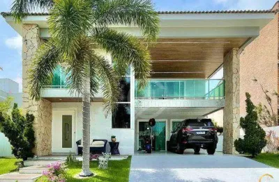 Casa alphaville fortaleza 04 suítes, piscina privativa e porteira fechada.