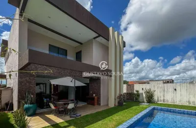 Casa com 3 dormitórios à venda, 333 m² por r$ 2.200.000,00 - cidade alpha - eusébio/ce