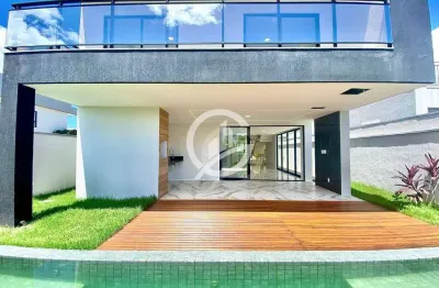 Casa com 4 dormitórios à venda, 268 m² por r$ 1.700.000,00 - cidade alpha - eusébio/ce