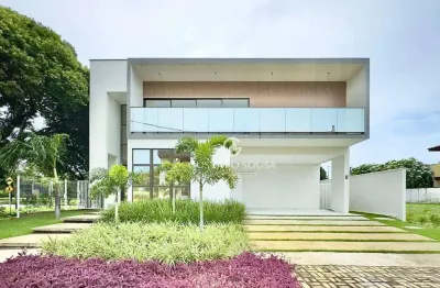 Casa com 4 dormitórios à venda, 390 m² por r$ 4.490.000 - alphaville fortaleza