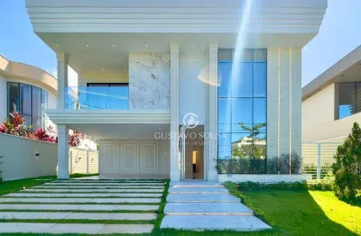Casa neoclássica, com 5 dormitórios à venda, 368 m² por r$ 3.800.000 - cidade alpha residencial ceará - eusébio/ce