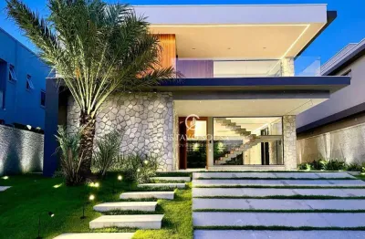 Casa no alphaville eusébio com 5 dormitórios à venda, 380 m² por r$ 4.800.000