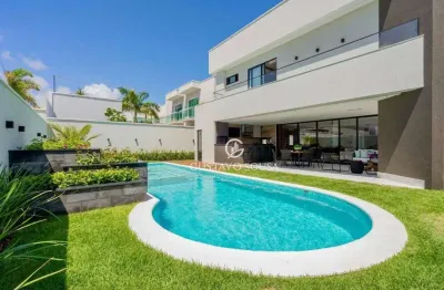 Casa com 5 dormitórios à venda, 450 m² por r$ 4.600.000 - alphaville fortaleza