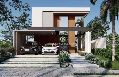 Casa com 4 dormitórios à venda, 251 m² por r$ 1.900.000,00 - cidade alpha - eusébio/ce
