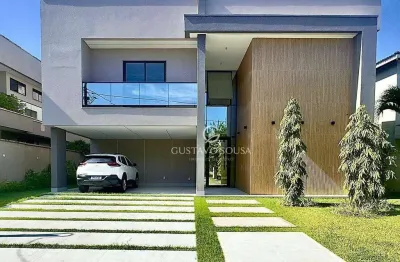 Casa com 5 dormitórios à venda, 420 m² por r$ 3.500.000,00 - alphaville eusébio - eusébio/ce