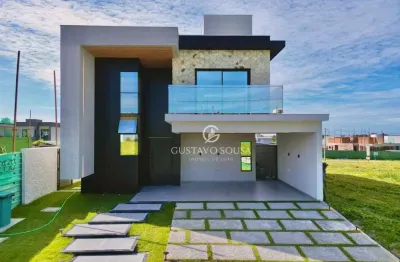 Casa com 4 dormitórios à venda, 245 m² por r$ 1.890.000,00 - cidade alpha - eusébio/ce