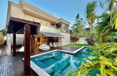 Casa com 5 dormitórios à venda, 450 m² por r$ 5.900.000 - alphaville fortaleza