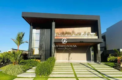 Casa com 5 dormitórios à venda, 411 m² por r$ 4.650.000,00 - cidade alpha - eusébio/ce