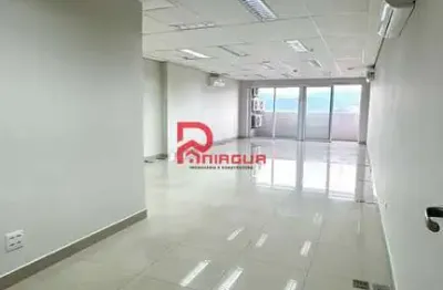 Sala comercial completa impecável, santos - tribuna square