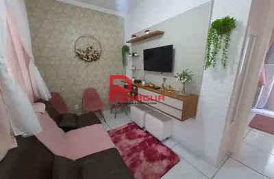 Apartamento com 1 quarto, guilhermina, praia grande - r$ 280 mil, cod: 7011