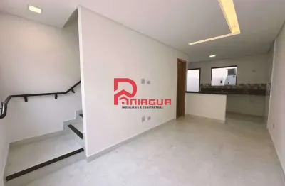 Casa de condomínio com 2 quartos, maracanã, praia grande - r$ 340 mil, cod: 7022