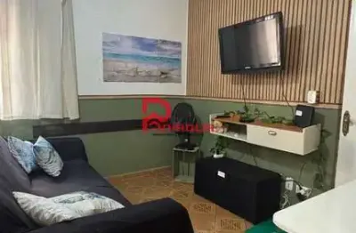 Kitnet com 1 quarto, caiçara, praia grande - r$ 190 mil, cod: 7380