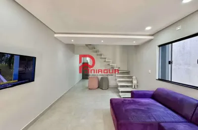 Sobrado com 3 quartos, aviação, praia grande - r$ 935 mil, cod: 7443