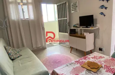 Apartamento com 1 quarto, guilhermina, praia grande - r$ 250 mil, cod: 7573