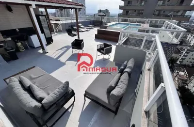 Cobertura com 3 quartos, tupi, praia grande - r$ 1.5 mi, cod: 8017