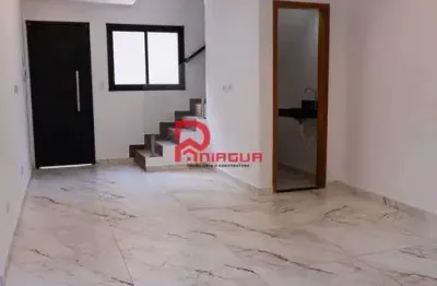 Casa de condomínio com 2 quartos, balneário maracanã, praia grande - r$ 383 mil, cod: 8060
