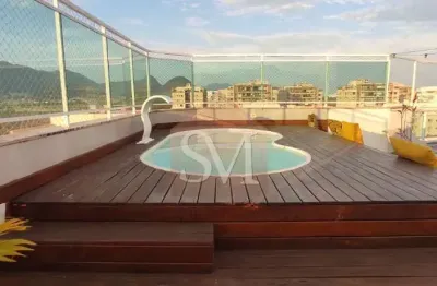Recreio dos bandeirantes condomínio máximo resort , cobertura duplex , 3 quartos , 1 suíte  , 198m² com 2 vagas...