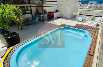 Bela recreio dos bandeirantes gleba a , cobertura duplex, 320m² ,4 suítes ,box ,4 vagas ...