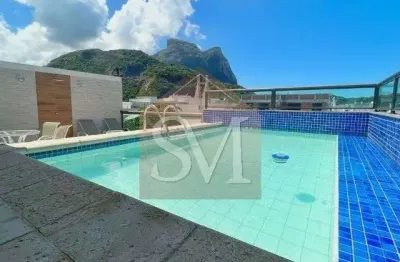 Barra da tijuca cobertura duplex , 5 quartos , 4 suítes , vista pedra da gávea , 330m², 3 vagas ..