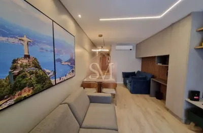 Apartamento de luxo em copacabana: 1 quarto, 60m², 350m do metrô cardeal arco verde