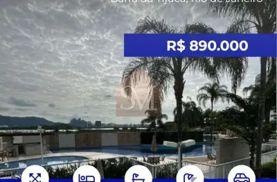 Venda de apartamento de 2 suítes na barra da tijuca - rj: 82m², sol da manhã, varanda gourmet, móveis planejados