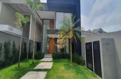 Barra/interlagos de itaúna - casa contemporânea triplex à venda com 4 suítes, 350 m², piscina e sotão
