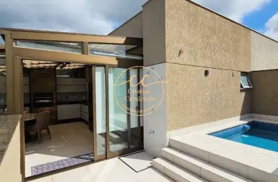 Recreio-cobertura duplex à venda 3 quartos, 1 suíte 168m², 2 vagas, piscina, área gourmet no condomínio maui. venha conferir!