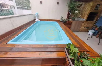 Freguesia-jacarepaguá: cobertura duplex 3 quartos, 1 suíte, 181m², 2 vagas, piscina! venha conferir!