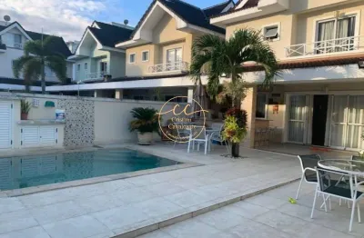 Venda Casa Triplex de Luxo 4 Suítes no Recreio - 240m², 4 Vagas, Piscina e Área Gourmet