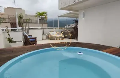 Exclusiva cobertura duplex 4 quartos no recreio dos bandeirantes - 190m², 2 vagas, piscina e área gourmet