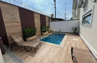 Casa triplex de luxo à venda no recreio dos bandeirantes, rio de janeiro - 4 quartos, 3 suítes, 160m², 3 vagas, piscina e área gourmet.