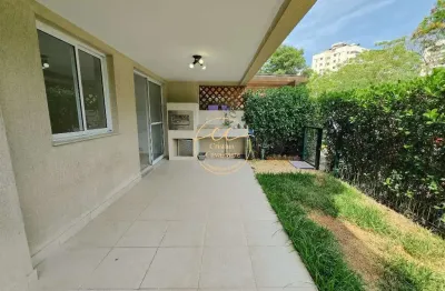 Recreio dos bandeirantes - apartamento garden de 3 quartos com 123m² e varanda gourmet - venda