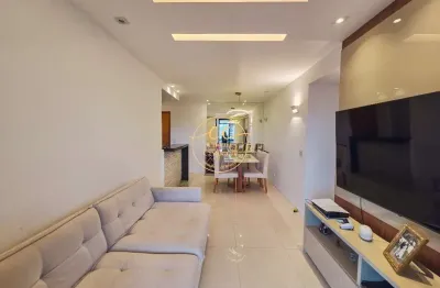 Apartamento de 2 quartos no recreio dos bandeirantes-rj: 1 suíte, sala, 2 banheiros, 1 vaga de garagem, 70m² de área.