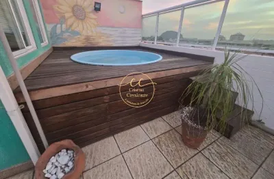 Freguesia/high - cobertura duplex à venda com 3 quartos, 1 suíte, 154m² e área gourmet