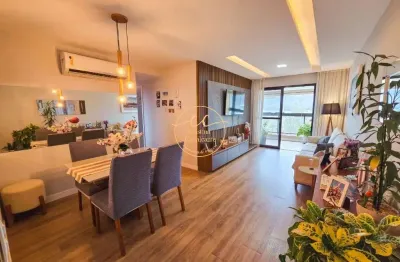 Apartamento de 3 quartos no recreio dos bandeirantes-rj: 91m², 1 suíte, 2 vagas. varanda gourmet no you design.
