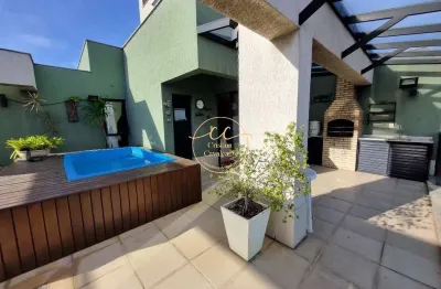 Pechincha/scenarium - cobertura duplex à venda com 4 quartos, 2 suítes, 167m², 2 vagas, piscina e área gourmet